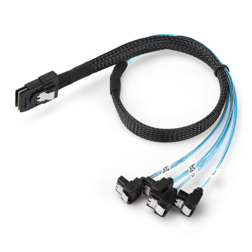 Mini SAS 36-Pin to 4 SATA 0.5m Server Cable for High-Speed Data Transfer 1