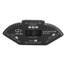 Black 3 in 1 Out RCA Switch Selector for Audio Video Devices with Cable