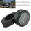 Universal Black Handlebar Clock 22/25mm Waterproof with Built-in Battery 9