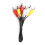 Black 3 in 1 Out RCA Switch Selector for Audio Video Devices with Cable 8