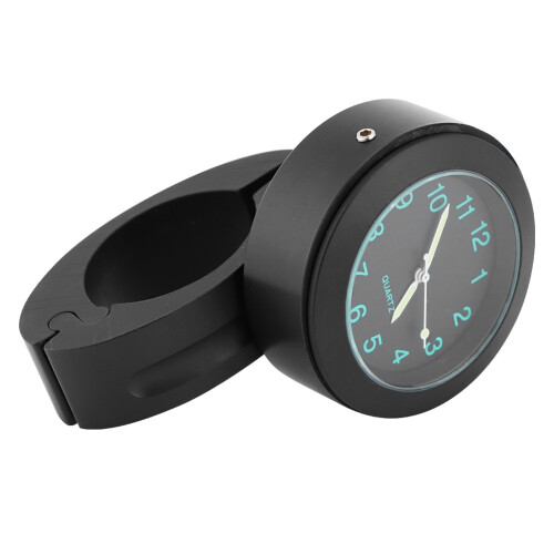 Universal Black Handlebar Clock 22/25mm Waterproof with Built-in Battery 2