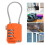 TSA Approved Orange 3-Digit Resettable Luggage Lock, 3mm Diameter 16