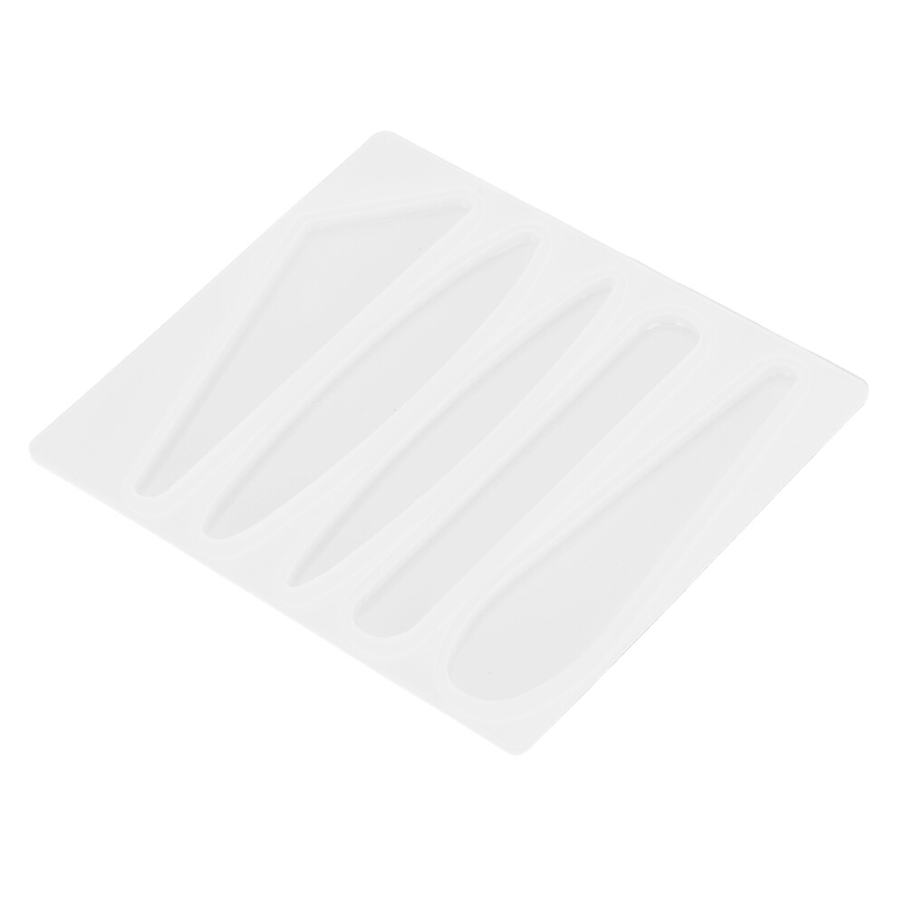 2Pcs Silicone Hair Barrette Mold Diy Geometric Epoxy Pins Model A 7891362000554