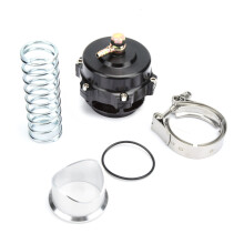 Universeller 50MM Silber V-Band Turbo Blow-Off-Ventil, 9,4x9,3cm
