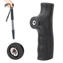 Universal Monopod Crutches Head Aluminum Alloy 124x60x25mm Black