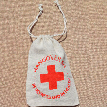 10pcs Linen Drawstring Gift Bags 15x10cm Storage Pouches