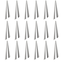Crafting Delights, roestvrije roestvrijstalen cannoli-vormpjes voor het moeiteloos maken van gebak, inclusief handige schoonmaakaccessoires.