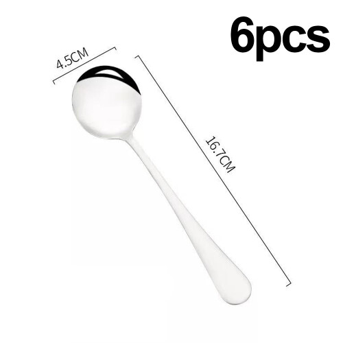 Unique Style Elegant Soup Spoons, Stainless Steel Classic Pattern for Modern Comfortable Dining 1