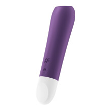 , mini Vibrator, “Ultra Power Bullet 2”, 10.5cm, Waterproof, Rechargeable, Medical-Grade Silicone, Colour:Violet