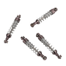 2 Stück Aluminium RC Stoßdämpfer für WPL C14, C24, D90, 99S, Titanium, 60mm