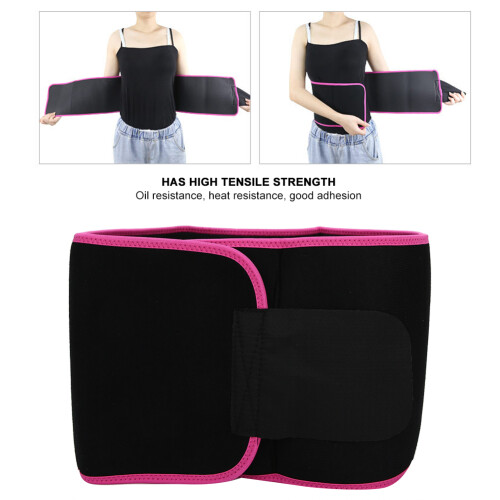 Elastischer Körperformender Taillengürtel Schmerzlindernder Stützgurt Pink M