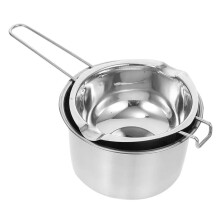Stainless Steel Wax Melting Pot Multi Size Candle Soap Making Set Chocolate Baking Long Handle Anti Scalding Household Tool