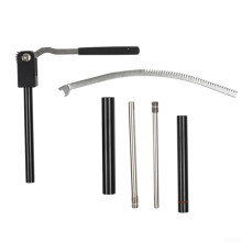 Tire Changing Tool Kit for Dirt Bikes Supporting a Range of Wheels from 16 to 21 Inches with Several Axle Rod and Sleeve Sizes for Use