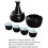 Sake Set with Heating, Cups And Bottle for Traditional Beverage, black 4