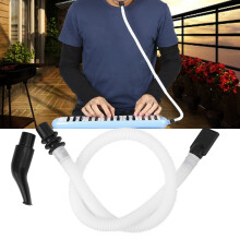 Melodica Tube & Mouthpiece 32/37 Keys ABS White/Black 57cm
