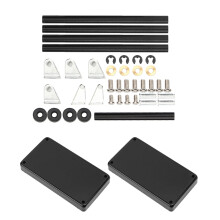Mini 2-stöckiger Metallwerkzeugwagen für RC-Modell im Maßstab 1/8-1/16
