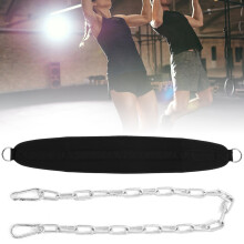Professioneller schwarzer Gym-Gewichtsgürtel für Klimmzüge, 105 cm x 16,2 cm