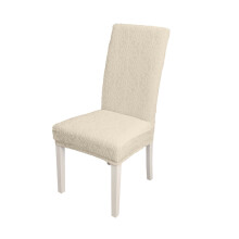 High Stretch Jacquard Chair Slipcover for Home, Wedding & Hotel Beige