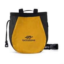 Comfortable Outdoor Climbing Chalk Bag with Adjustable Belt Ideal for Rock Climbers and Pet Training yellow