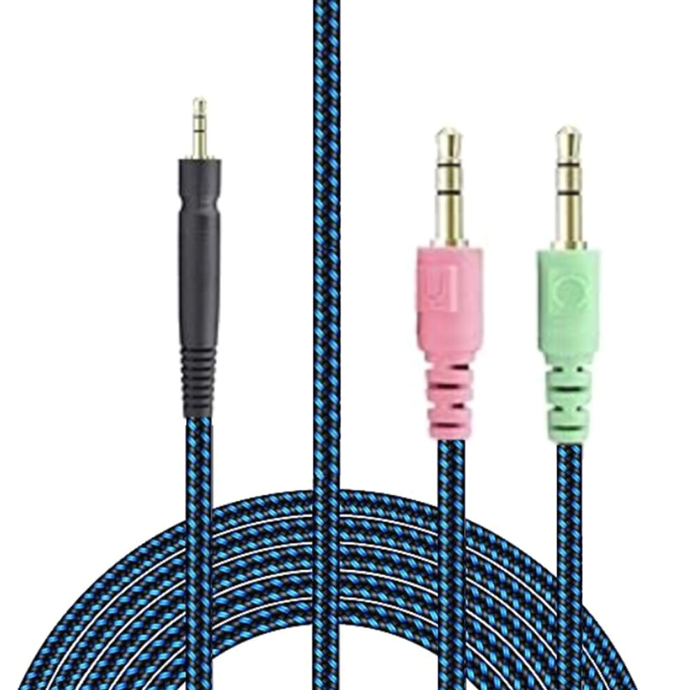 Replacement Braided Unp Pc Cable For Sennheise Game One Gsp350 7732000141652
