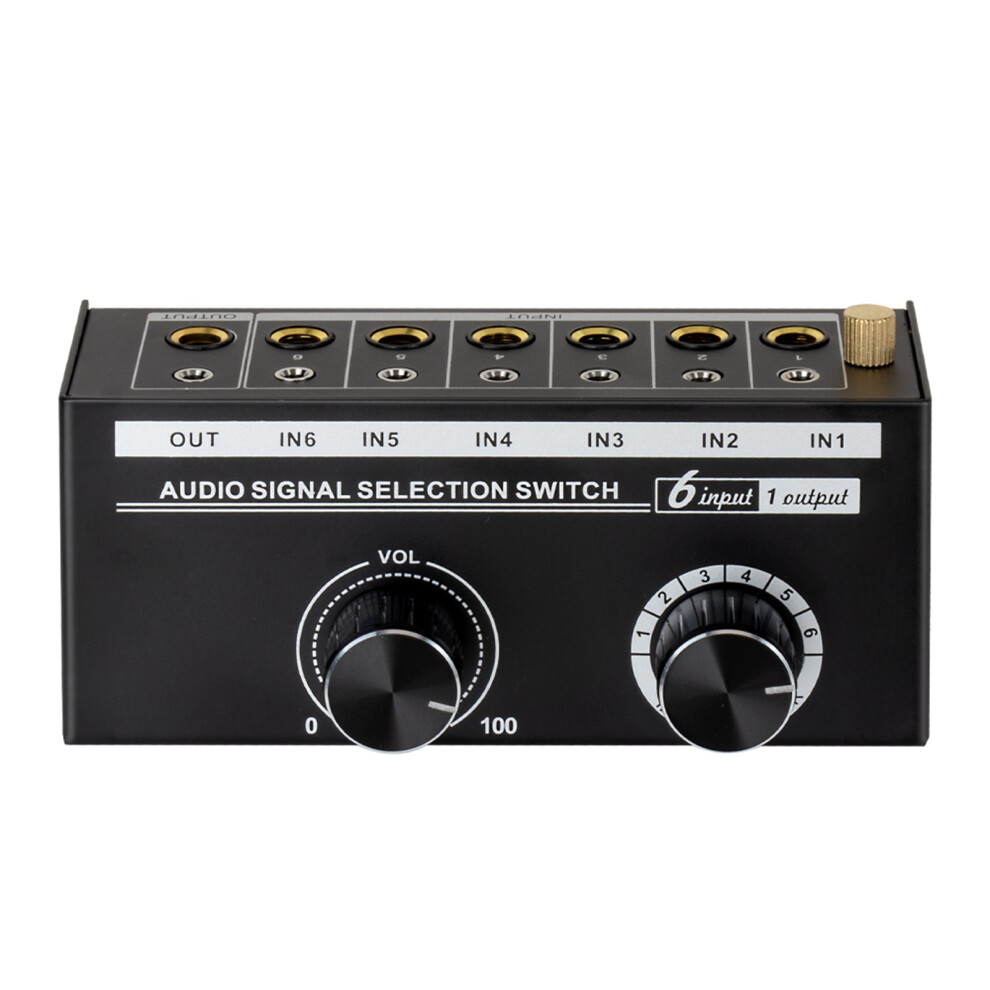 6Way 6.35Mm/3.5Mm Audios Switcher Audios Source Switcher With 6 7732000148569