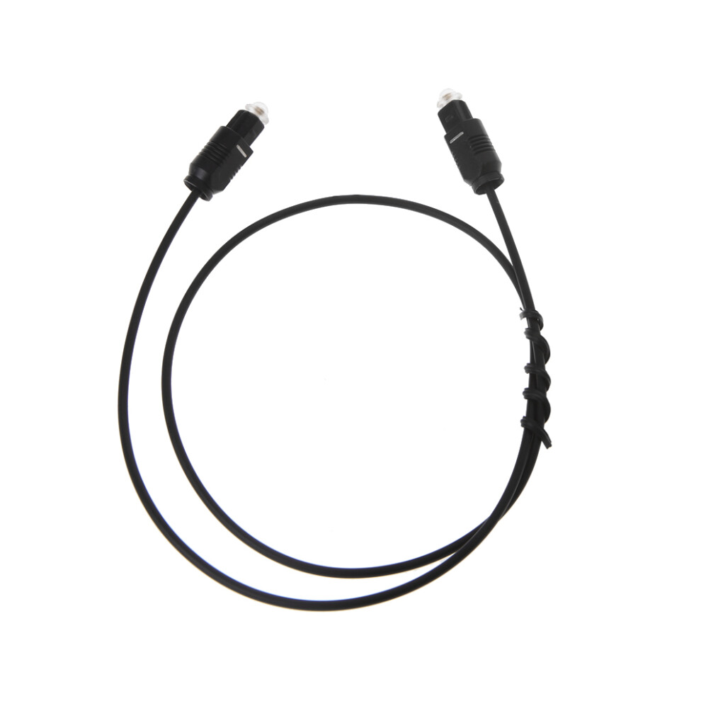 Digital Optical Audio Cable For Toslink Spdif Dvd Cd 0.5M- Black 7732000145582