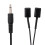 Dual for Head IR Emitter Extender Cable 9.8ft 3.5mm-Black 5