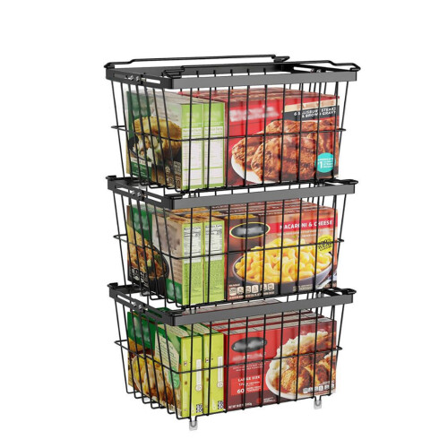 Oversized Refrigerator Planner Basket Thickened Metal Wire Plan