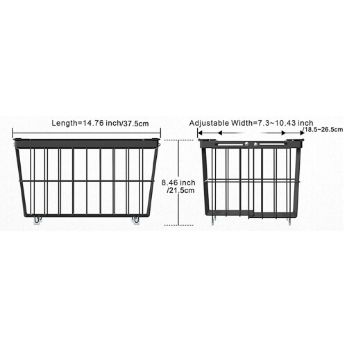 Oversized Refrigerator Planner Basket Thickened Metal Wire Plan 2