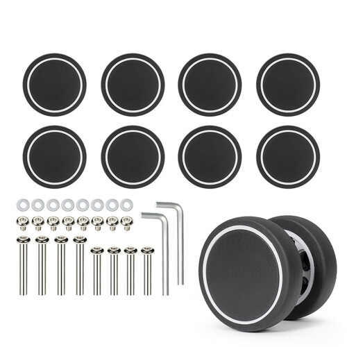 8PCS Suitcase Wheels Abrasion Resistant Plastic Rollers-67model