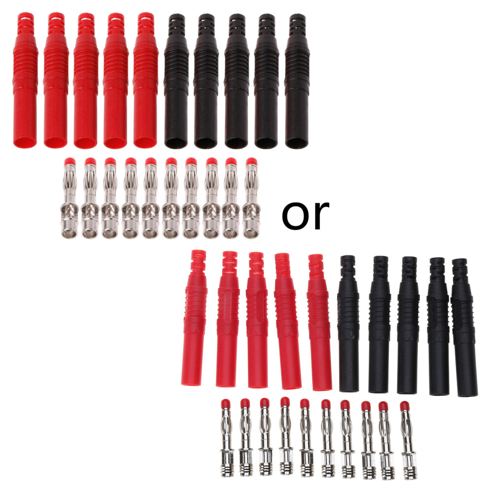 10 Pcs Straight Insulated Safety 4Mm Male Banana Plug-Other 7732000148125