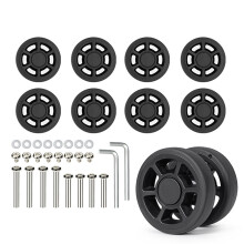 8PCS Quiet Luggage Replacement Wheels High Strength-66model