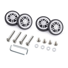 4 Pieces Universal Fit Luggage Wheels Practical-72 silver