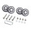 4 Pieces Universal Fit Luggage Wheels Practical-72 silver 1