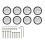 8PCS Quiet Rolling Suitcase Replacement Wheels-49model 1