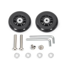 2PCS Plastic Luggage Replacement Casters Noise Reducing-41model