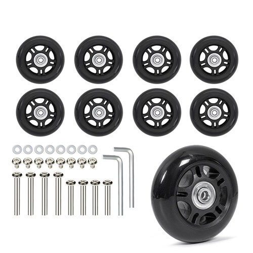 8PCS Practical Quiet Replacement Wheels For Luggage-39model