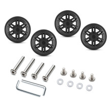 4PCS Replacement Wheels Quiet Rotation Design for-60 black