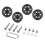 4PCS Replacement Wheels Quiet Rotation Design for-60 black 1