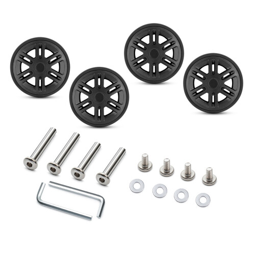 4PCS Replacement Wheels Quiet Rotation Design for-60 black