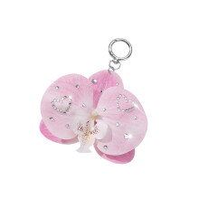 Flowers Bag Charm,Lovely Keychain for-Pink love keychain