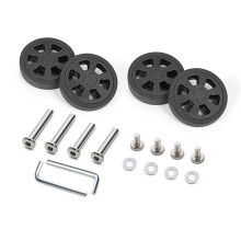 4PCs Practical Suitcase Wheels Replacement Set High-58black