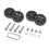4PCs Practical Suitcase Wheels Replacement Set High-58black 1