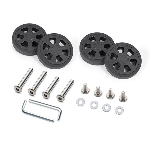 4PCs Practical Suitcase Wheels Replacement Set High-58black