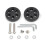 2PCS Practical Luggage Roller Wheels Universal-58 black 1