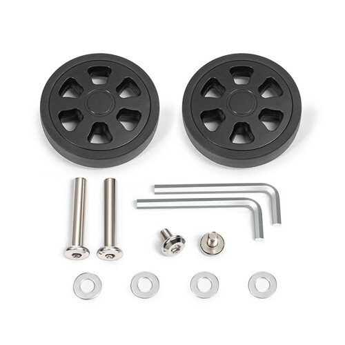 2PCS Practical Luggage Roller Wheels Universal-58 black