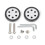 2PCS Practical Luggage Wheels Universal Fit Plastic-48model 1