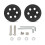 2PCS Quick Change Luggage Wheels Universal Fit Plastic-69 black 1