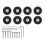 8PCS Luggage Roller Wheels Universal Fit Practical-14model 1
