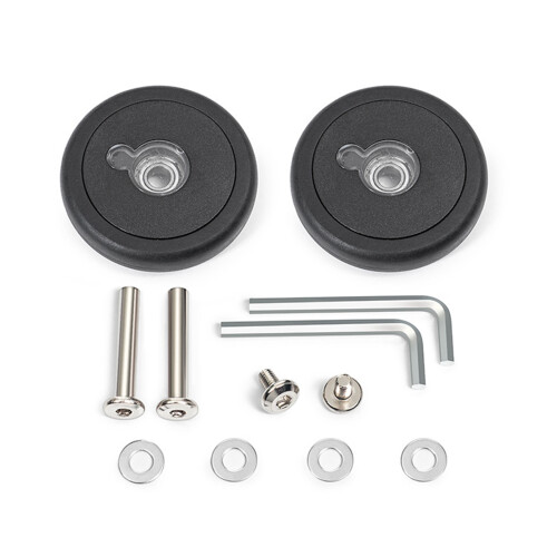 2PCS Practical Luggage Wheels Universal Fit Plastic-62model